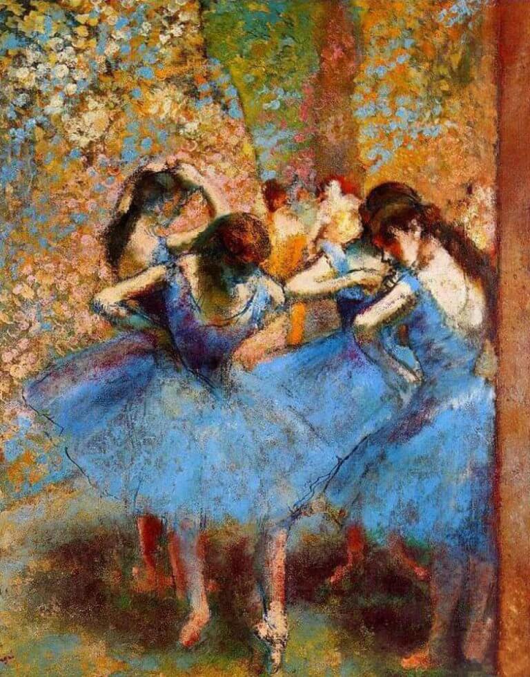 degas blue dancers