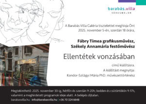 Fábry Tímea grafikusművész és Székely Annamária festőművész kiállítása